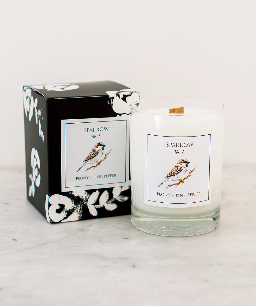 Sparrow No 1  Studio Candle