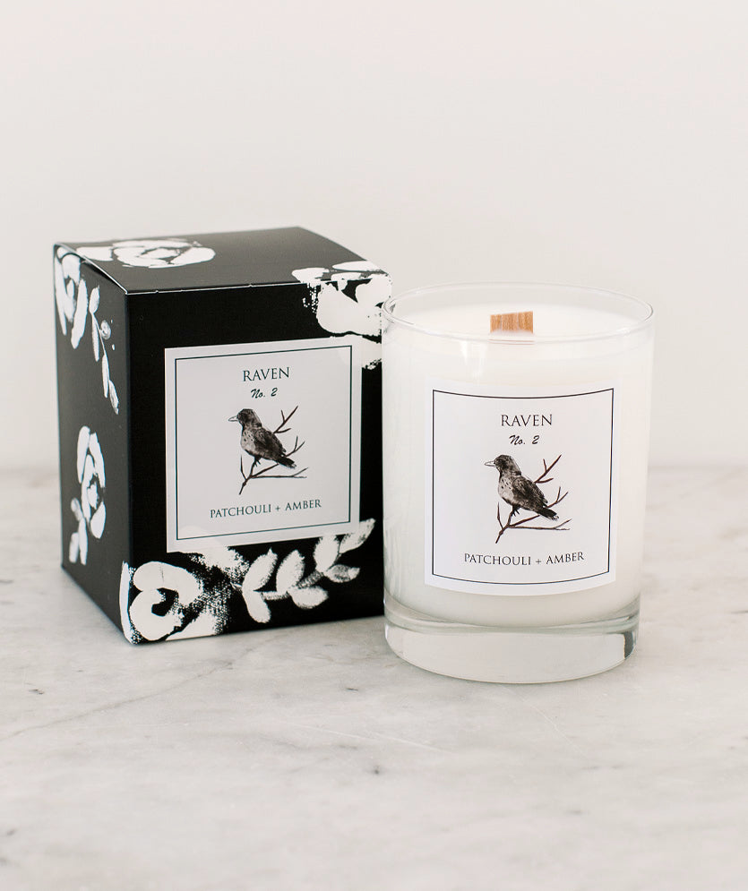 Raven No 2  Studio Candle