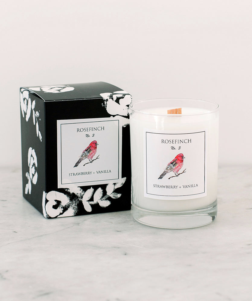 Rosefinch No 3  Studio Candle