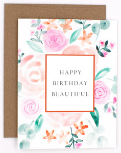 Beautiful Sorbet Birthday Card