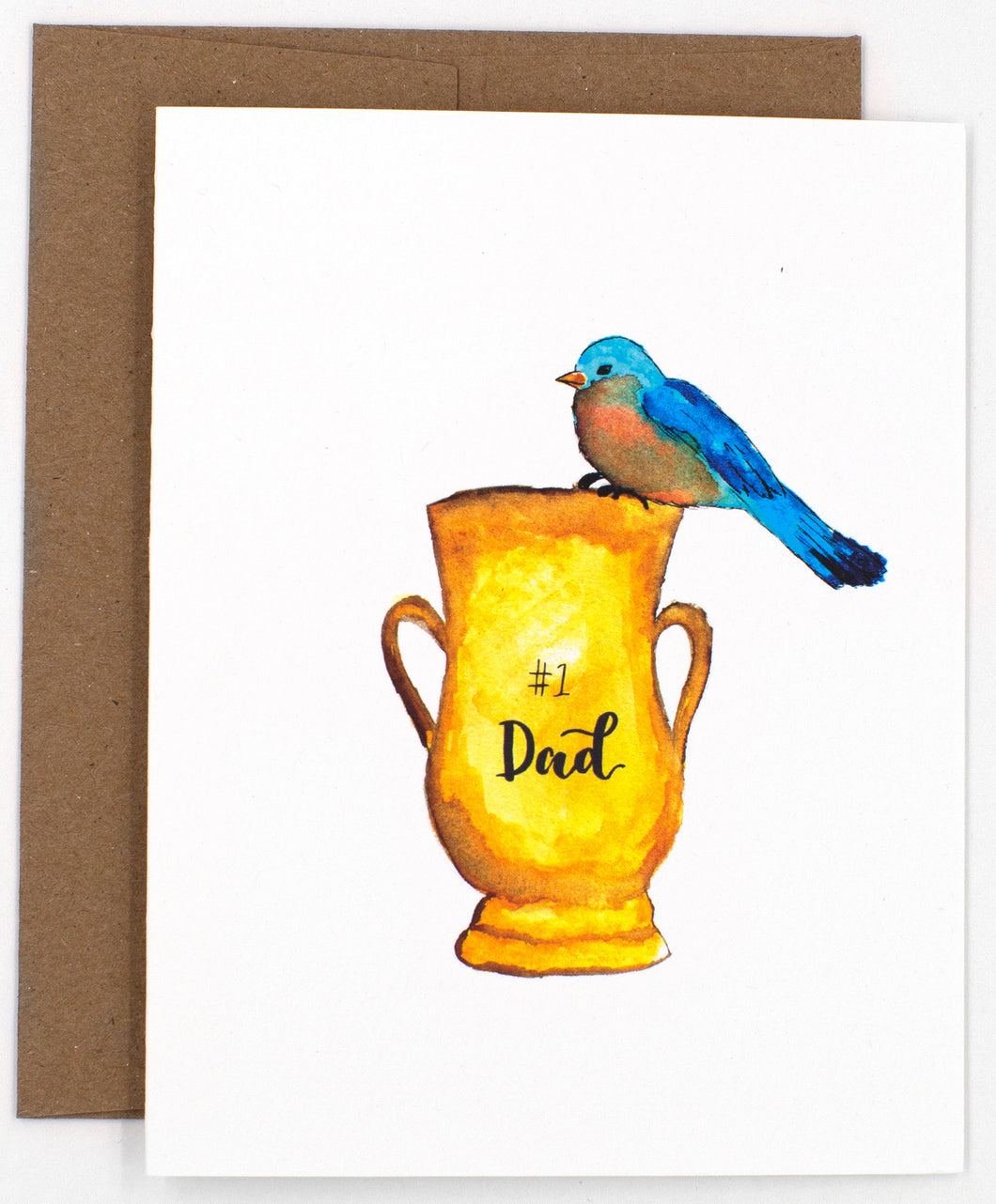 Trophy Blue Bird Father's Day Card