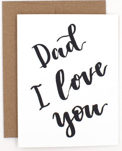 Caligraphy Father's Day Card