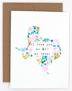 Big Texas Love Card