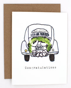 Love Bug Wedding Congratulations Card